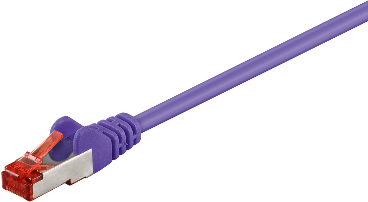 Cat 6 S/FTP Network Cable | RJ45 Male - RJ45 Male | 10 m | Voilet